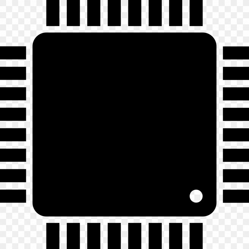 Integrated Circuits & Chips Central Processing Unit, PNG, 1600x1600px, Integrated Circuits Chips, Black, Black And White, Brand, Central Processing Unit Download Free