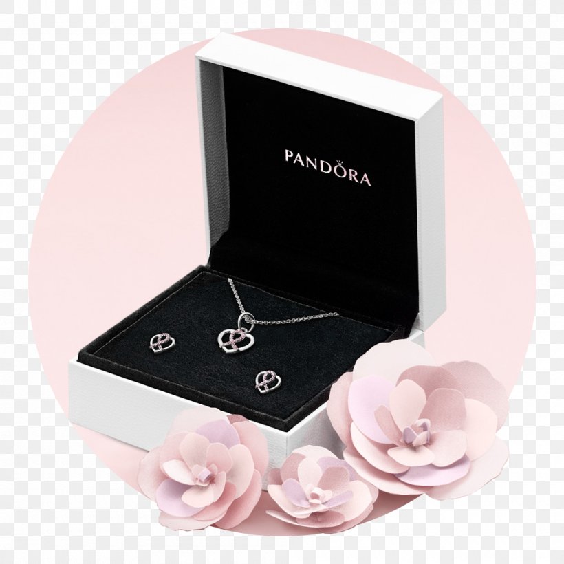 Earring Pandora Gift Items Charm Bracelet Jewellery, PNG, 1000x1000px, Earring, Bead, Box, Bracelet, Breast Cancer Awareness Download Free