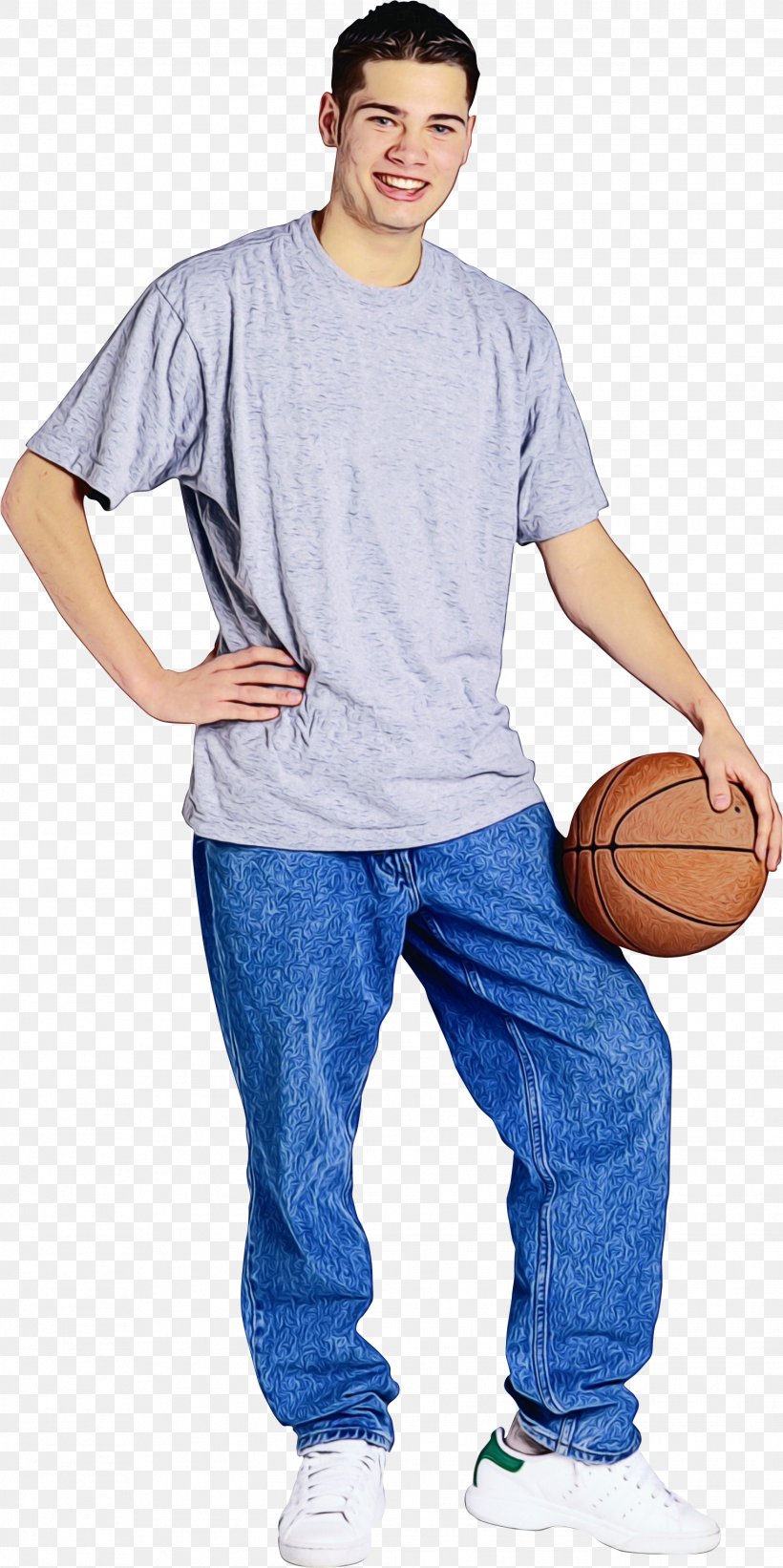 Jeans Cartoon, PNG, 1524x3052px, Watercolor, Basketball, Basketball Player, Boy, Clothing Download Free