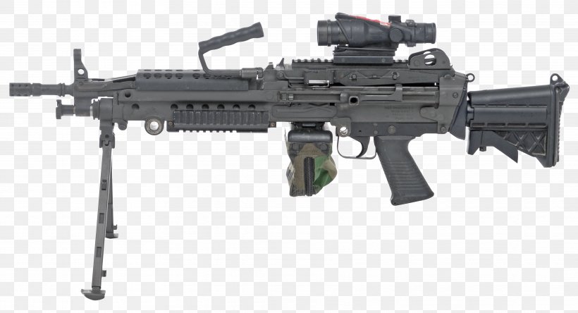 M249 Light Machine Gun Squad Automatic Weapon Magazine FN Minimi, PNG, 3629x1968px, Watercolor, Cartoon, Flower, Frame, Heart Download Free