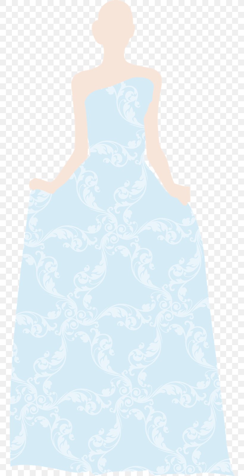 Dress Clothing Gown Shoulder Costume Design, PNG, 754x1600px, Dress, Aqua, Blue, Clothing, Costume Download Free