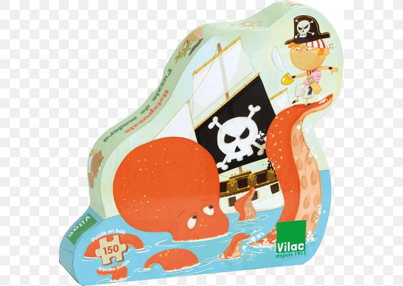 Jigsaw Puzzles Vilac 40 X 30.5 Cm Pirate Wood Puzzle (150-Piece) Toy Puzzle Pirates, PNG, 580x582px, Jigsaw Puzzles, Brik, Child, Djeco, Game Download Free