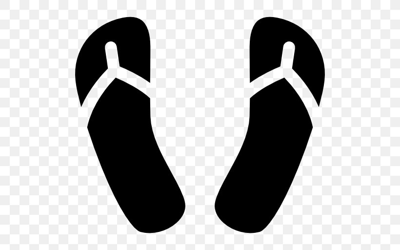 Slipper Flip-flops Shoe Footwear, PNG, 512x512px, Slipper, Black And White, Fashion, Flipflops, Footwear Download Free