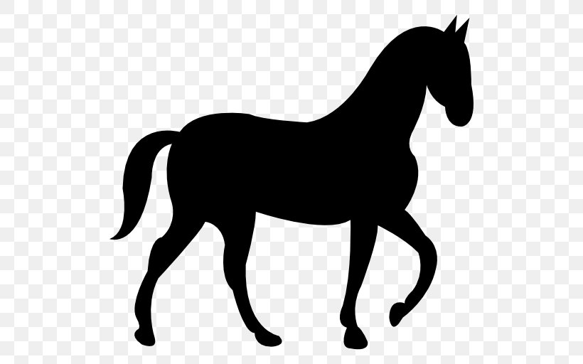 Riding Pony Silhouette Clip Art, PNG, 512x512px, Riding Pony, Black, Black And White, Bridle, Collection Download Free