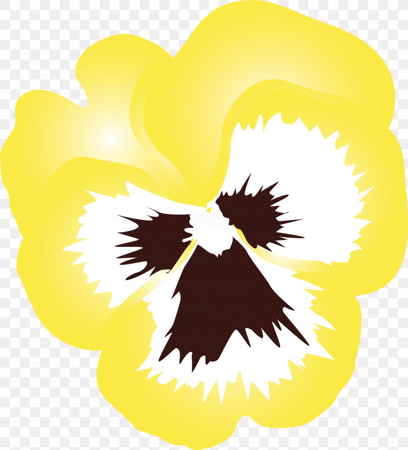 Yellow Plant Flower Pansy Violet Family, PNG, 2714x3000px, Pansy, Flower, Paint, Plant, Spring Flower Download Free