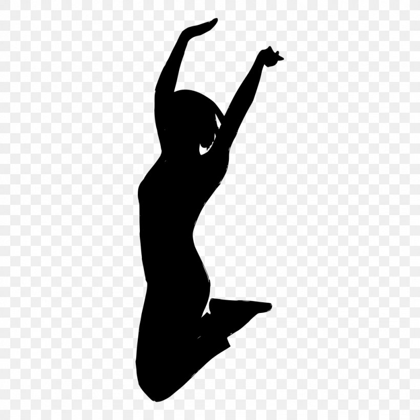 Athletic Dance Move Silhouette Arm Black-and-white Leg, PNG, 1024x1024px, Athletic Dance Move, Arm, Blackandwhite, Dancer, Happy Download Free