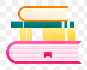 Books - Stack Of Colorful Books Illustration PNG