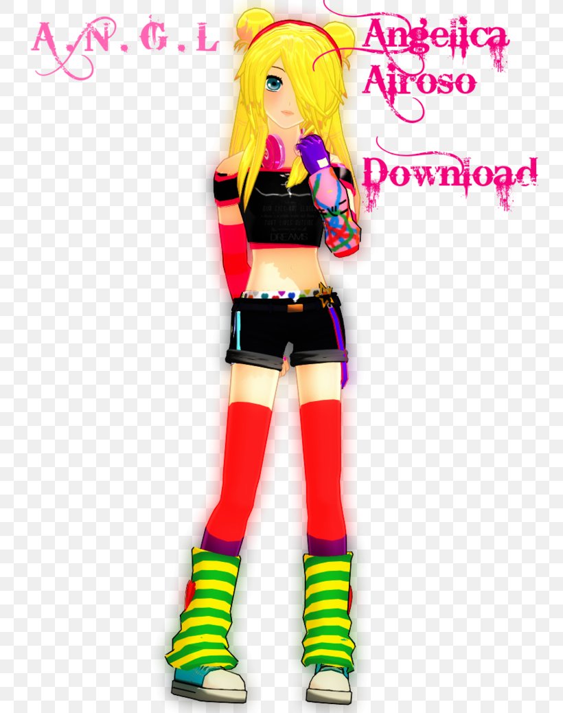 MikuMikuDance Hatsune Miku Barbie Gift DeviantArt, PNG, 770x1038px, Mikumikudance, Barbie, Credit, Deviantart, Doll Download Free