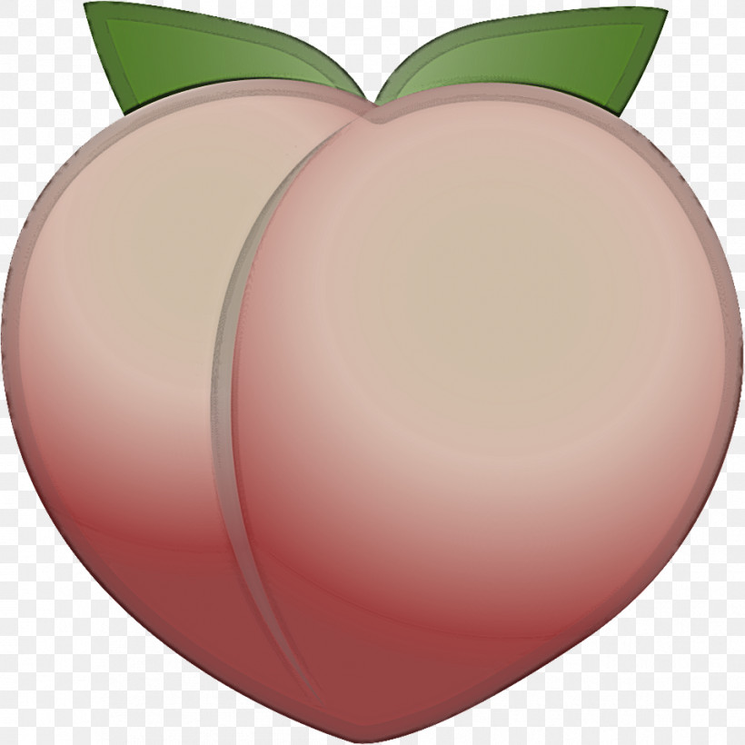 Pink Fruit Heart Plant Peach, PNG, 957x958px, Pink, Apple, Fruit, Heart, Peach Download Free