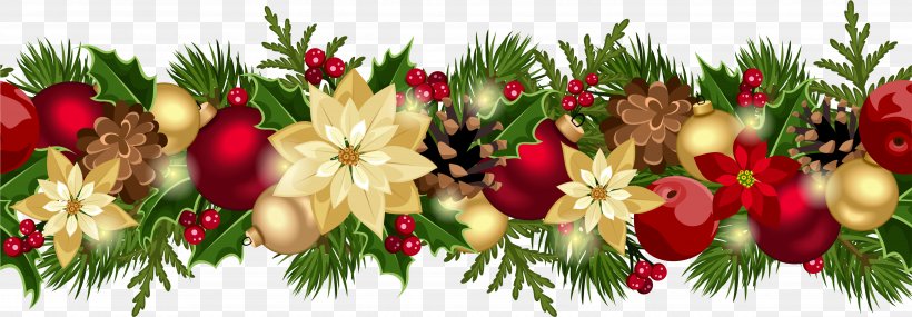 Christmas Poinsettia, PNG, 4972x1731px, Christmas Day, Artificial Flower, Bouquet, Christmas, Christmas Decoration Download Free