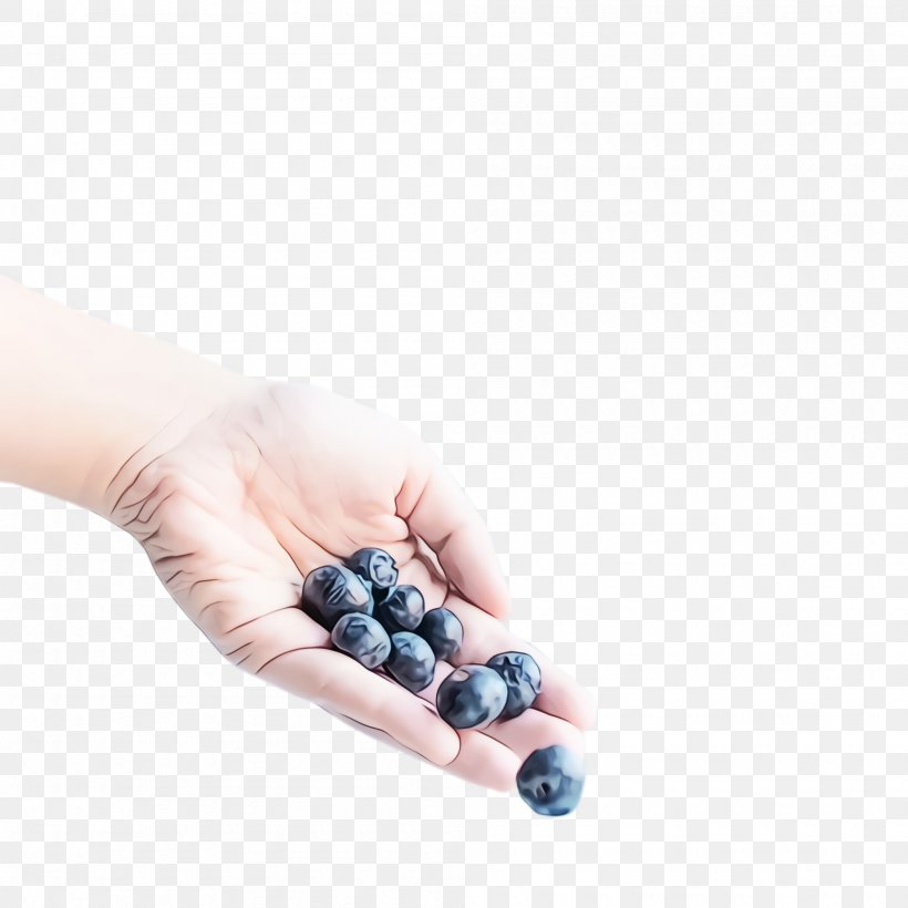 Skin Hand Fruit Finger Berry, PNG, 2000x2000px, Watercolor, Berry, Blueberry, Finger, Food Download Free