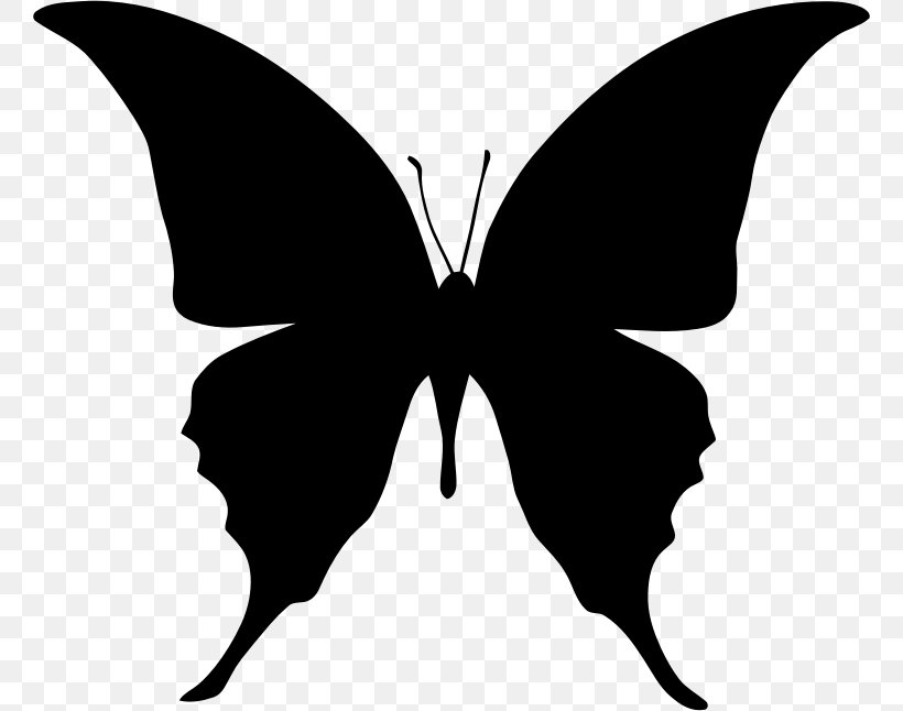 Silhouette Butterfly Clip Art, PNG, 760x646px, Silhouette, Black And White, Blog, Brush Footed Butterfly, Butterfly Download Free