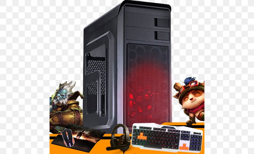 Computer Hardware Computer Cases & Housings Personal Computer Desktop Computers League Of Legends, PNG, 500x500px, Computer Hardware, Black, Blue, Computer, Computer Accessory Download Free