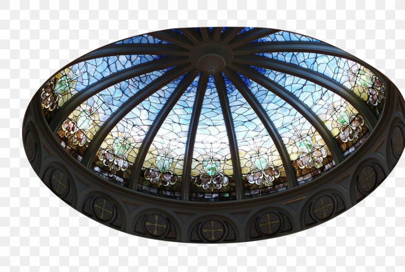 Dome Window Stained Glass Ceiling Png 900x606px Dome Art