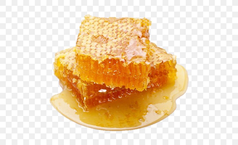 Honey Bee Honeycomb Raw Foodism, PNG, 500x500px, Bee, Beehive, Comb Honey, Dish, Eating Download Free
