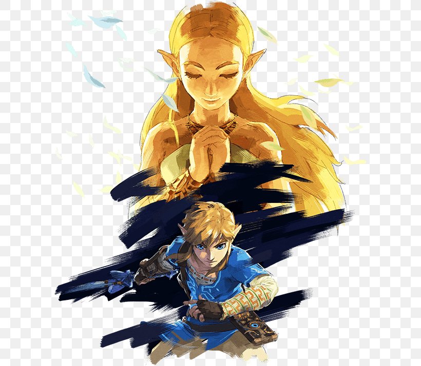 The Legend Of Zelda: Breath Of The Wild Princess Zelda Wii U Link, PNG, 608x714px, Watercolor, Cartoon, Flower, Frame, Heart Download Free