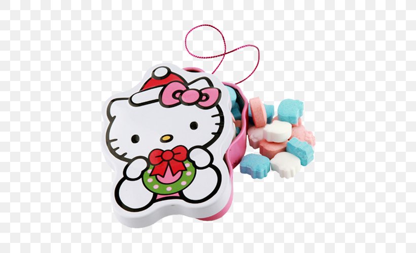 Hello Kitty Christmas Tree Candy Wreath, PNG, 500x500px, Hello Kitty, Alldressed, Baby Toys, Candle, Candy Download Free