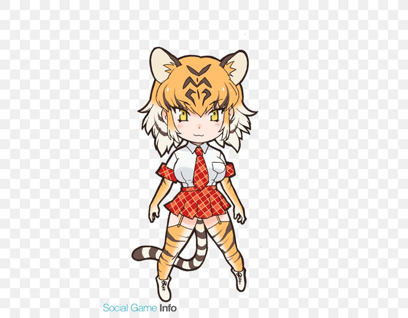 Kemono Friends Golden Tiger Felidae Cat Bengal Tiger, PNG, 426x640px, Watercolor, Cartoon, Flower, Frame, Heart Download Free