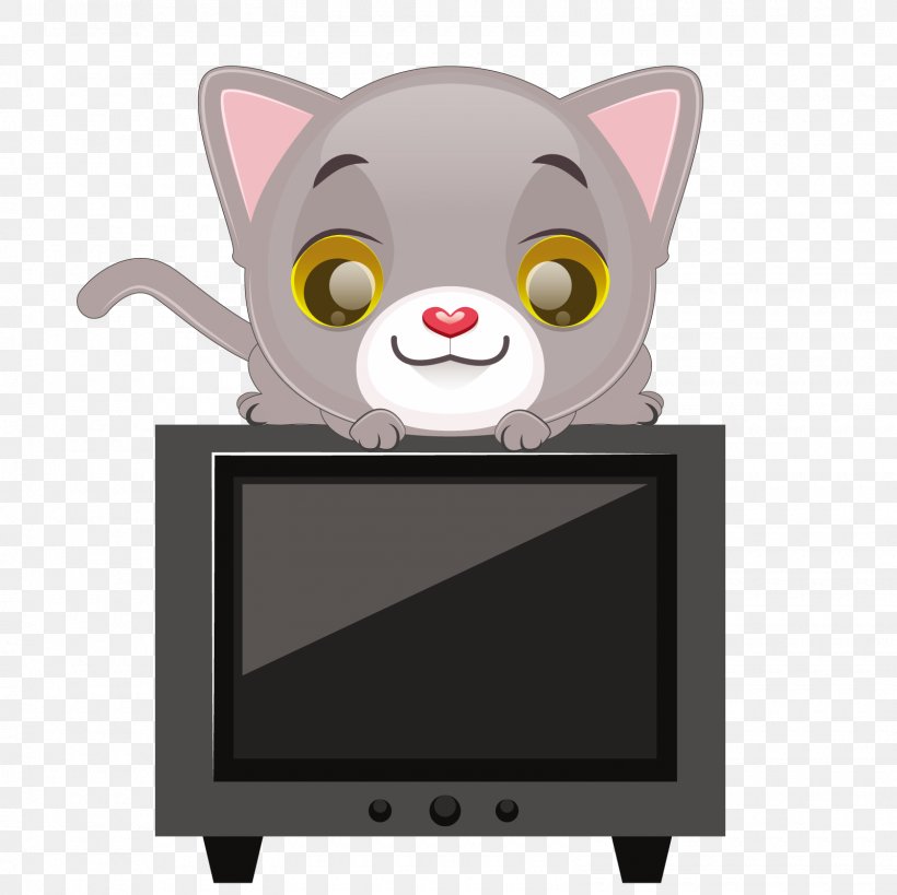 Cat Euclidean Vector Television Illustration, PNG, 1600x1600px, Cat, Animation, Carnivoran, Cat Like Mammal, Drawing Download Free