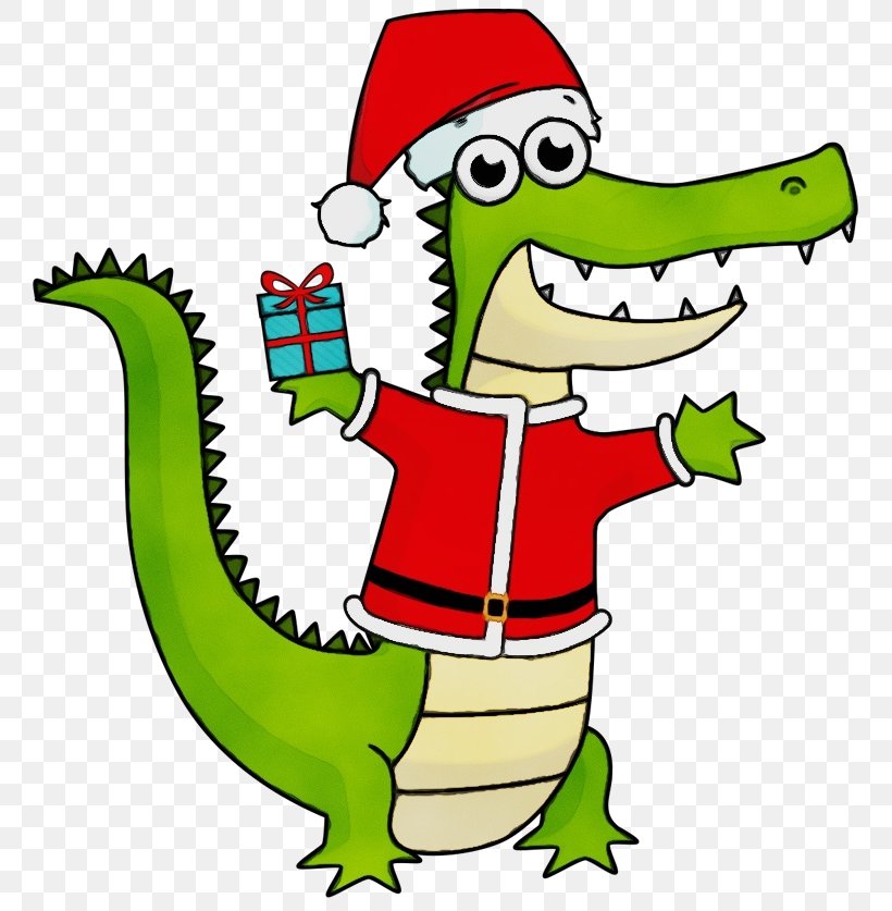 Christmas Tree Watercolor, PNG, 800x837px, Watercolor, Alligator, Animal, Cartoon, Character Download Free