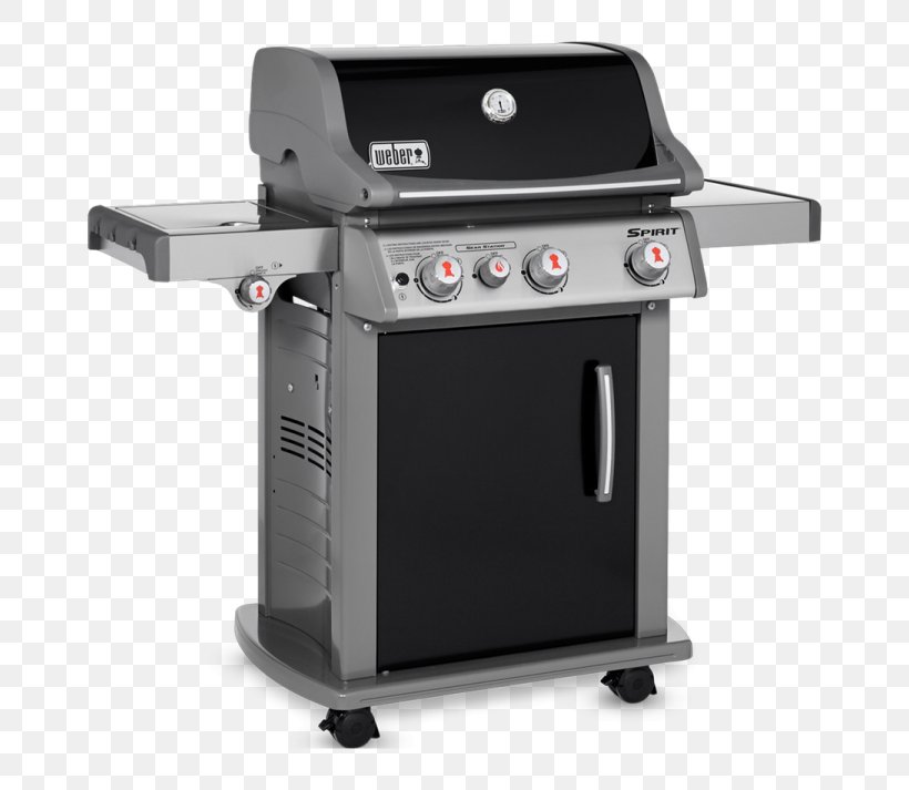 Barbecue Weber 46110001 Spirit E210 Liquid Propane Gas Grill Weber-Stephen Products Gasgrill Grilling, PNG, 750x713px, Barbecue, Gas, Gasgrill, Grilling, Kitchen Appliance Download Free