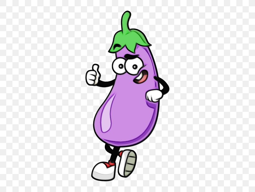 Cartoon Violet Purple Vegetable Plant, PNG, 618x618px, Watercolor, Cartoon, Eggplant, Fictional Character, Finger Download Free