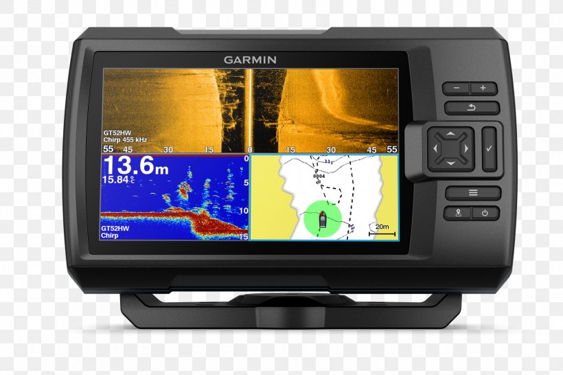 Fish Finders GPS Navigation Systems Garmin Ltd. Chirp Global Positioning System, PNG, 1800x1200px, Fish Finders, Chartplotter, Chirp, Display Device, Echo Sounding Download Free