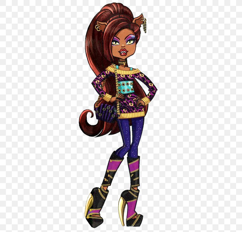 Monster High Clawdeen Wolf Doll Frankie Stein Gray Wolf, PNG, 435x786px, Monster High Clawdeen Wolf Doll, Art, Costume, Costume Design, Doll Download Free