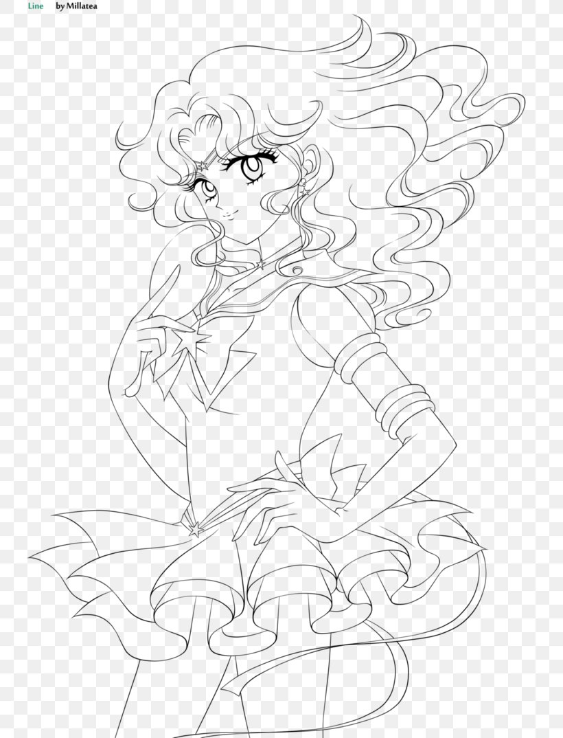 Sailor Saturn Sailor Neptune Art Drawing Sailor Moon, PNG, 744x1074px, Sailor Saturn, Area, Arm, Art, Artwork Download Free