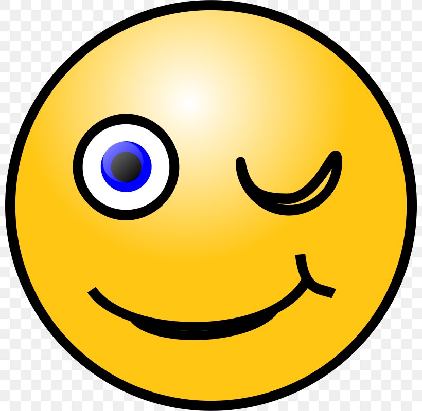 Smiley Emoticon Wink Clip Art, PNG, 800x800px, Smiley, Animation, Emoji, Emoticon, Face Download Free