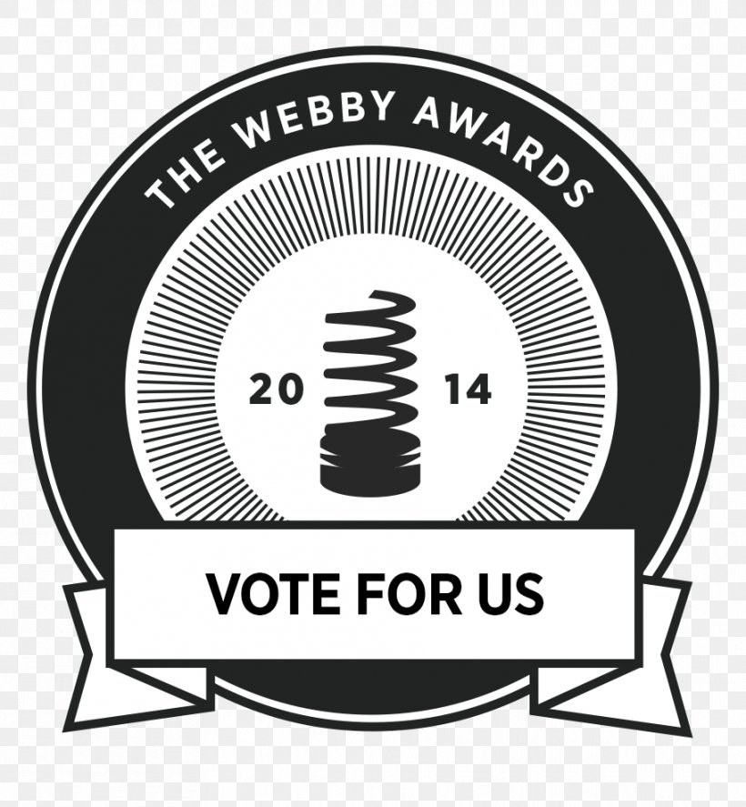 2014 Webby Awards Nomination Voting, PNG, 910x985px, Webby Award, Area, Award, Black And White, Brand Download Free