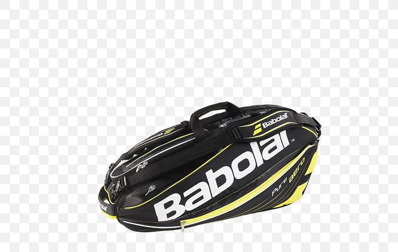 Babolat Pure Aero Racket Holder X6 (Black/Yellow) Protective Gear In Sports Bag Product Design, PNG, 729x520px, Protective Gear In Sports, Babolat, Backpack, Bag, Brand Download Free