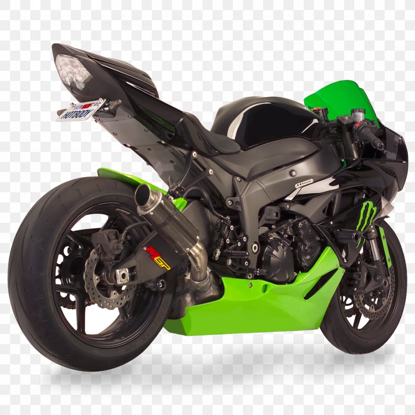 Exhaust System Kawasaki Ninja ZX-14 Ninja ZX-6R Motorcycle, PNG, 1000x1000px, Exhaust System, Auto Part, Automotive Exhaust, Automotive Exterior, Automotive Tire Download Free