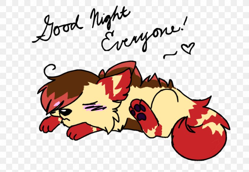 Goodnight Everyone Drawing Art, PNG, 900x623px, Watercolor, Cartoon, Flower, Frame, Heart Download Free