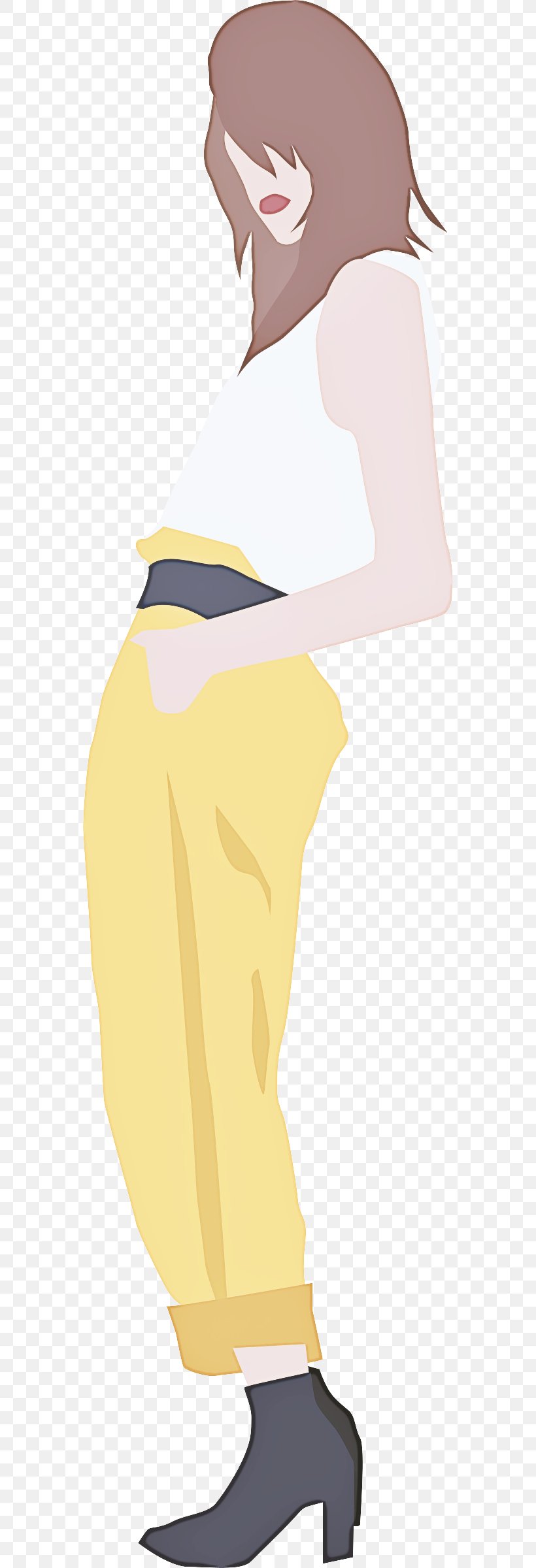 Clothing Yellow Dress Shoulder Pencil Skirt, PNG, 566x2400px, Clothing, Dress, Joint, Pencil Skirt, Shoulder Download Free