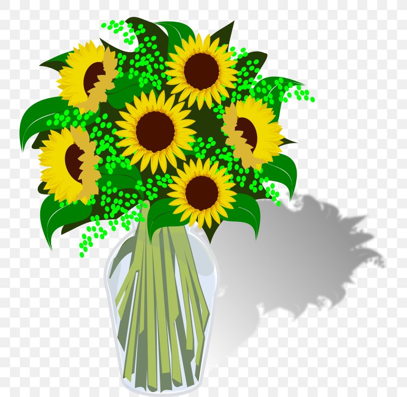 Flower Bouquet Clip Art, PNG, 800x800px, Flower Bouquet, Arrangement, Common Sunflower, Cut Flowers, Daisy Family Download Free