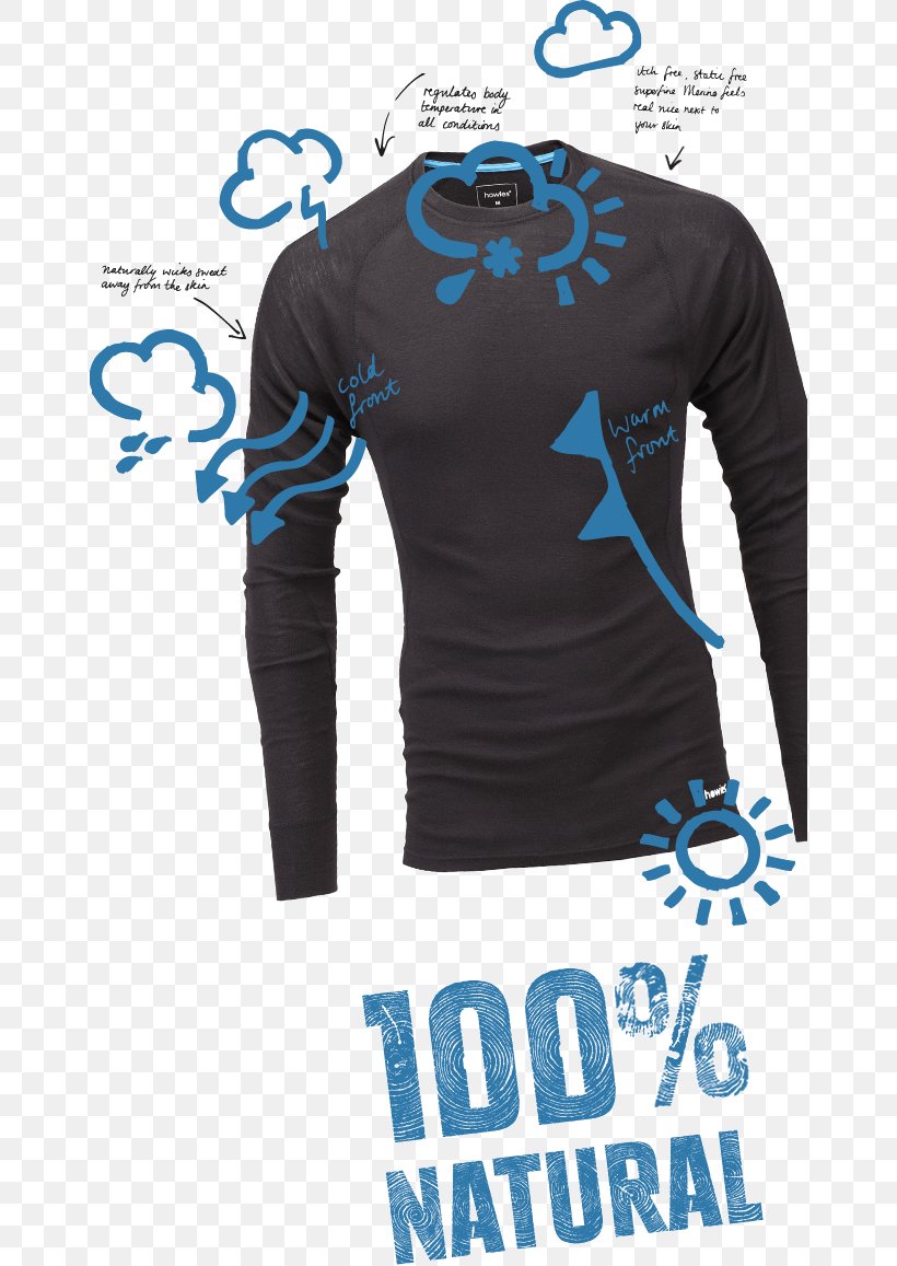 Jersey T-shirt Merino Layered Clothing, PNG, 656x1157px, Jersey, Active Shirt, Arm, Blue, Brand Download Free