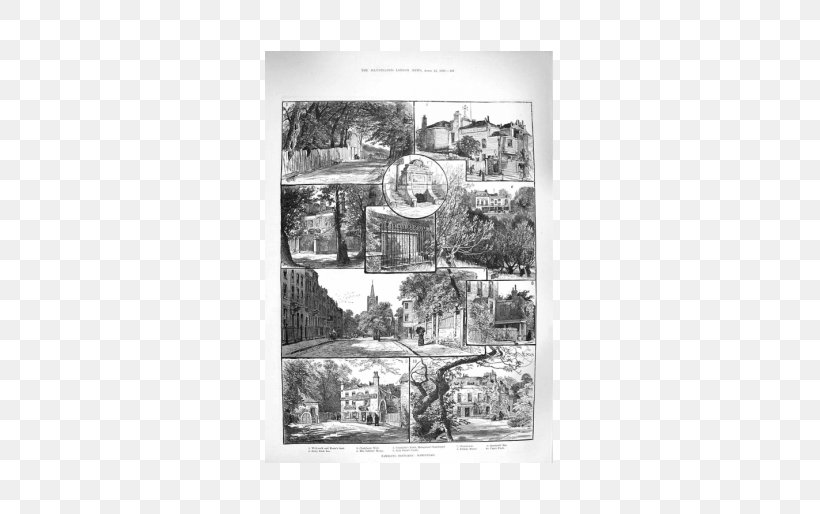 Drawing Giclée Chalybeate Spring Picture Frames Sketch, PNG, 514x514px, Drawing, Antique, Black And White, Boots Uk, History Download Free