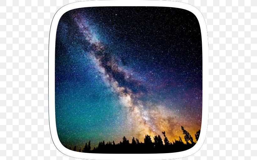 Milky Way Night Sky Desktop Wallpaper Nature Universe, PNG, 512x512px, 4k Resolution, Milky Way, Astronomer, Astronomical Object, Astronomy Download Free