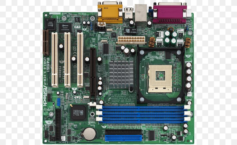 Motherboard Graphics Cards & Video Adapters Central Processing Unit ASRock Computer Hardware, PNG, 600x500px, Motherboard, Asrock, Central Processing Unit, Chipset, Computer Component Download Free