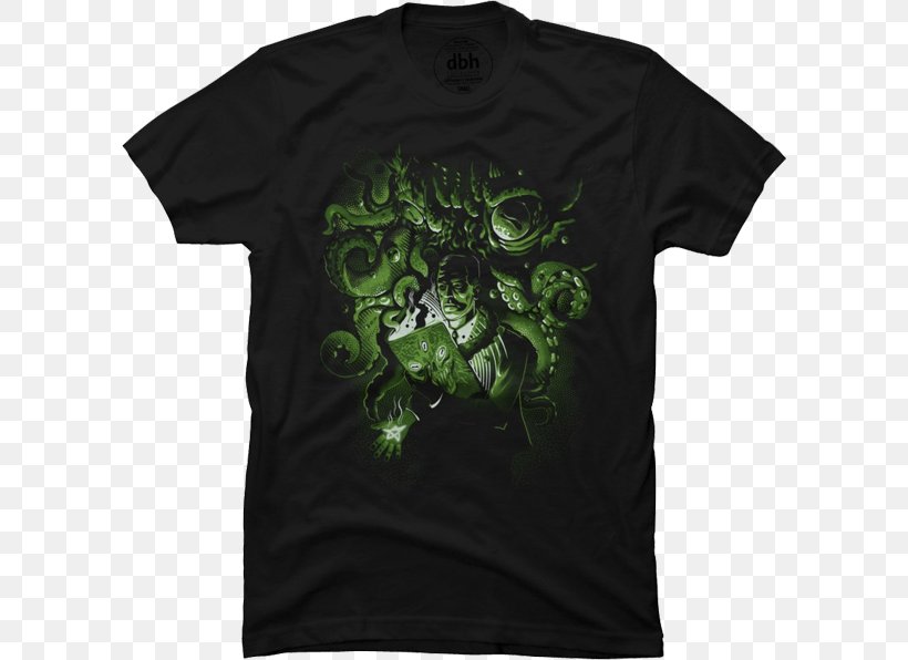 T-shirt Hoodie The Call Of Cthulhu Amazon.com, PNG, 600x596px, Tshirt, Active Shirt, Amazoncom, Black, Brand Download Free