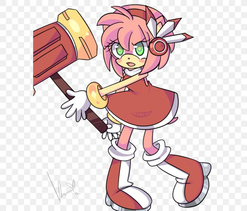 Amy Rose Sonic Adventure Fan Art Princess Sally Acorn, PNG, 600x700px, Watercolor, Cartoon, Flower, Frame, Heart Download Free