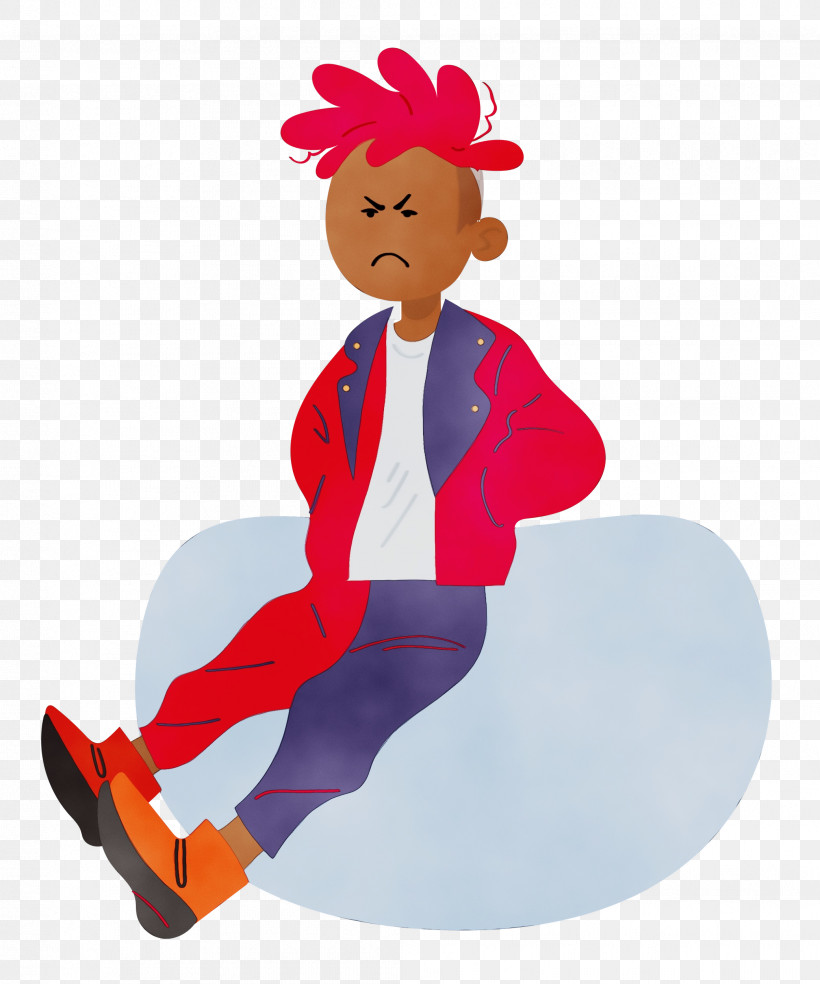Cartoon Character Sitting, PNG, 2082x2500px, Watercolor, Cartoon, Character, Paint, Sitting Download Free