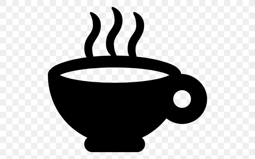 Coffee Cup Cafe Tea Clip Art, PNG, 512x512px, Coffee Cup, Artwork, Black And White, Cafe, Coffee Download Free