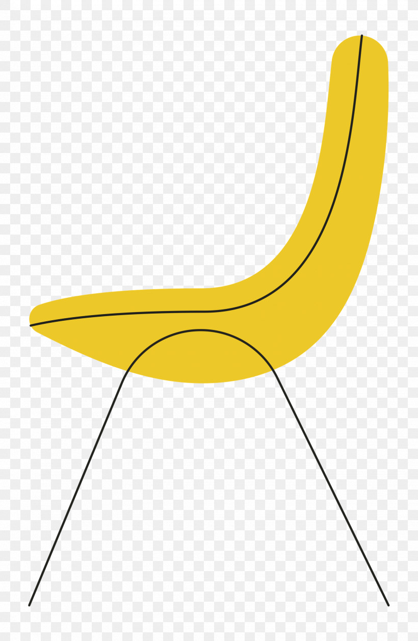 Yellow Line Chair Plant Geometry, PNG, 1630x2500px, Sticker, Biology, Cartoon, Chair, Clipart Download Free