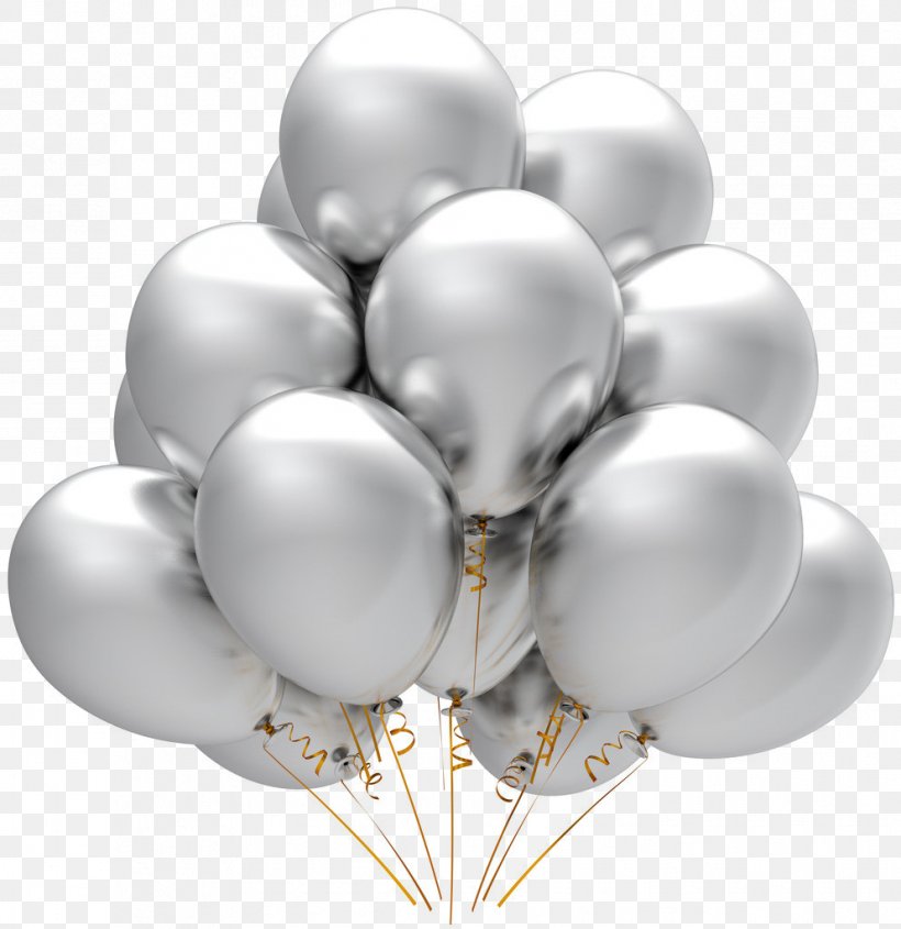 Balloon Party Silver Birthday Stock Photography, PNG, 993x1024px, Balloon, Anniversary, Birthday, Bridal Shower, Gas Balloon Download Free