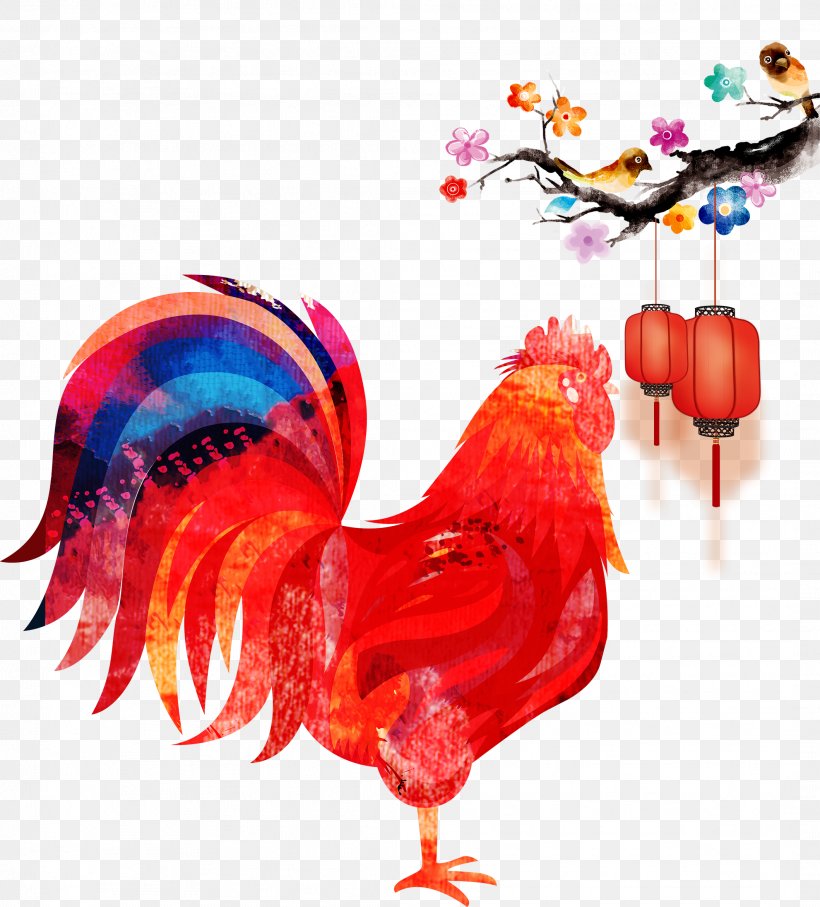 Chinese New Year Chinese Zodiac Oudejaarsdag Van De Maankalender Bainian, PNG, 2119x2345px, Chinese New Year, Bainian, Beak, Bird, Chicken Download Free