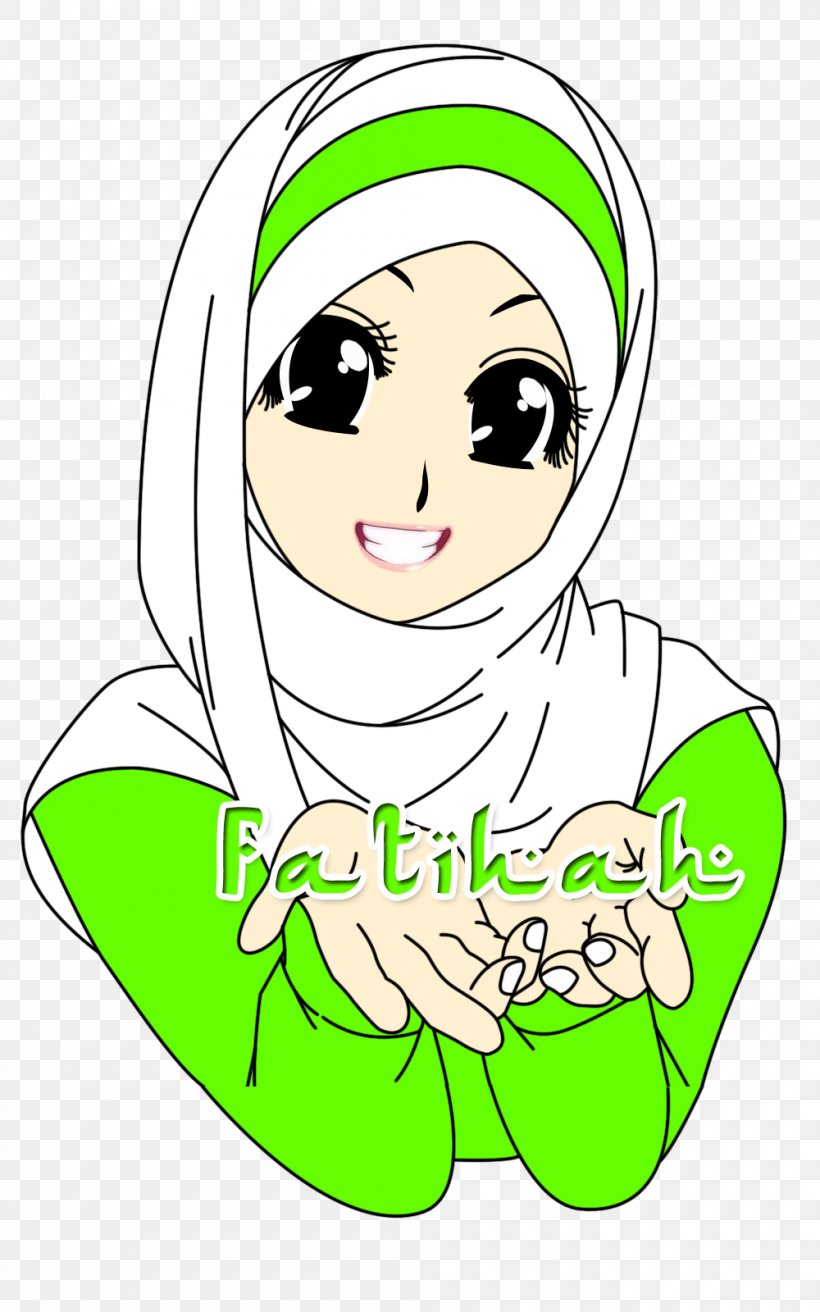 Hijab Muslim Islam Cartoon Drawing, PNG, 1000x1600px, Watercolor, Cartoon, Flower, Frame, Heart Download Free