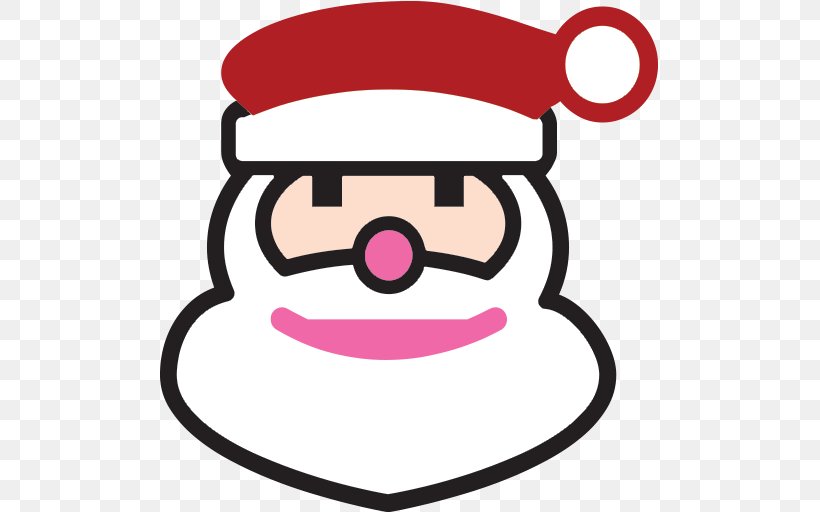 Santa Claus Father Christmas Emoji Christmas Tree, PNG, 512x512px, Santa Claus, Artwork, Christmas, Christmas And Holiday Season, Christmas Tree Download Free