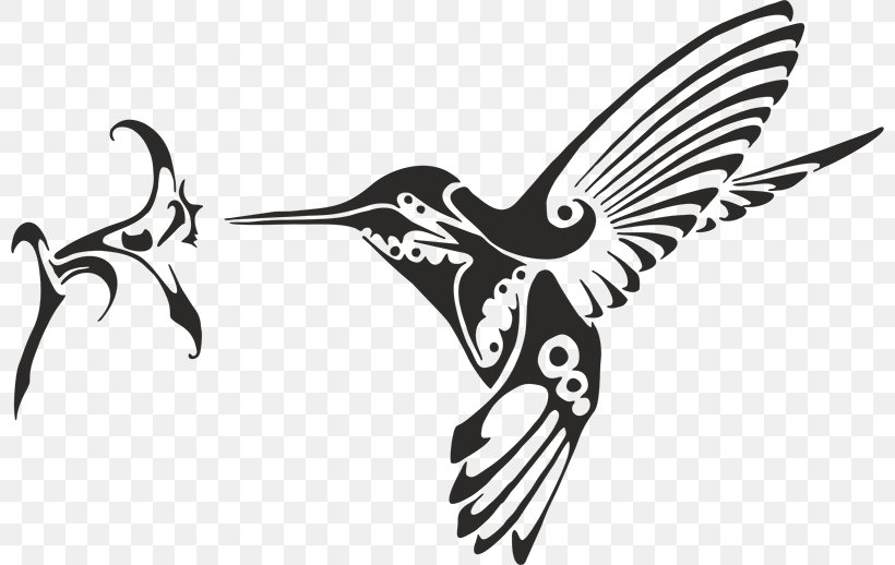 Hummingbird Tattoo Clip Art Image, PNG, 800x518px, Hummingbird, Animal, Art, Artwork, Beak Download Free